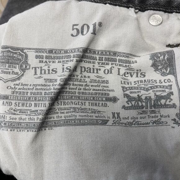 Levi's 501 Original Fit Jeans Women's Size 29x32 (29x31) Button-Fly Raw Hem - Picture 9 of 14